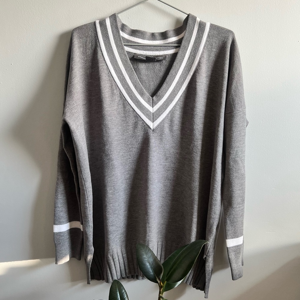 French Connection Deep V Sweater